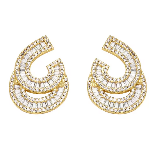 Statement Rhinestone Earrings