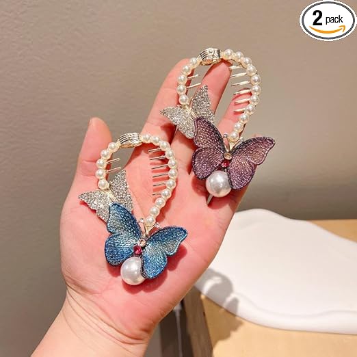 Butterfly Ponytail Buckle Clip