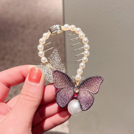 Butterfly Ponytail Buckle Clip