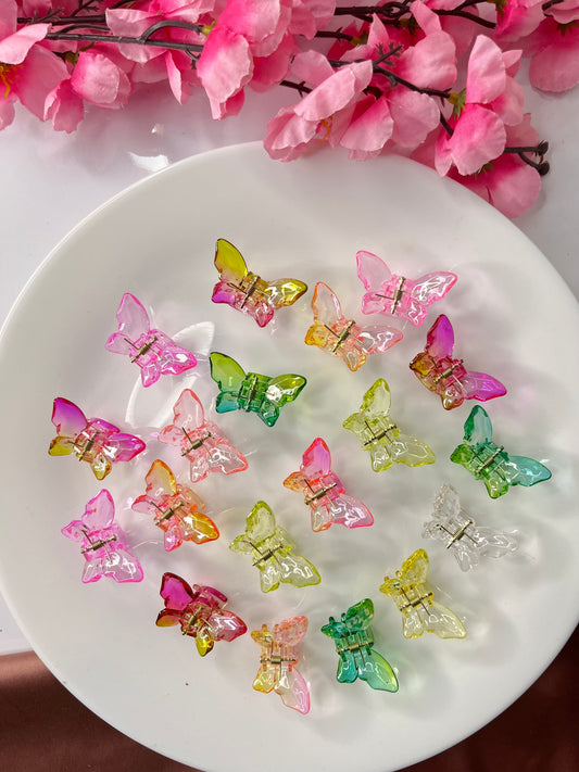 Mini Crystal Butterfly Clips (Any 5 clips)