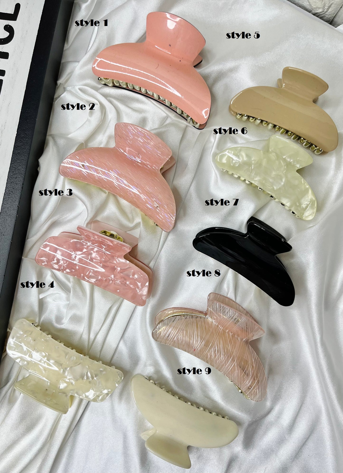 Premium Acrylic Large Claw Clips