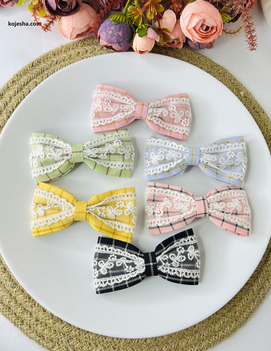 Premium Embroided Hair Bows