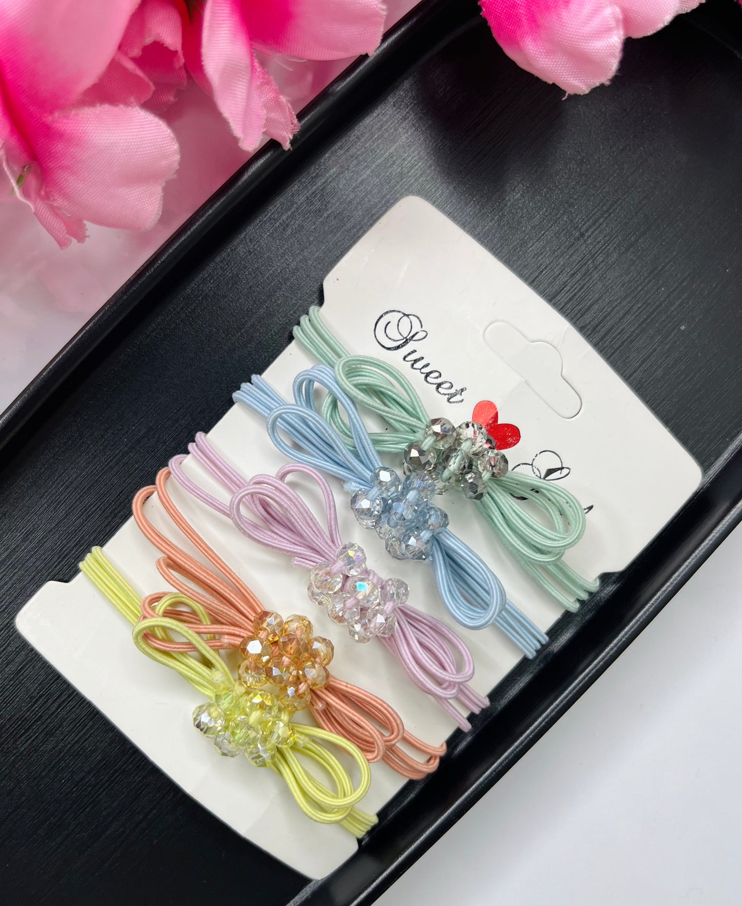 Pastel hair ties (5 hair ties)