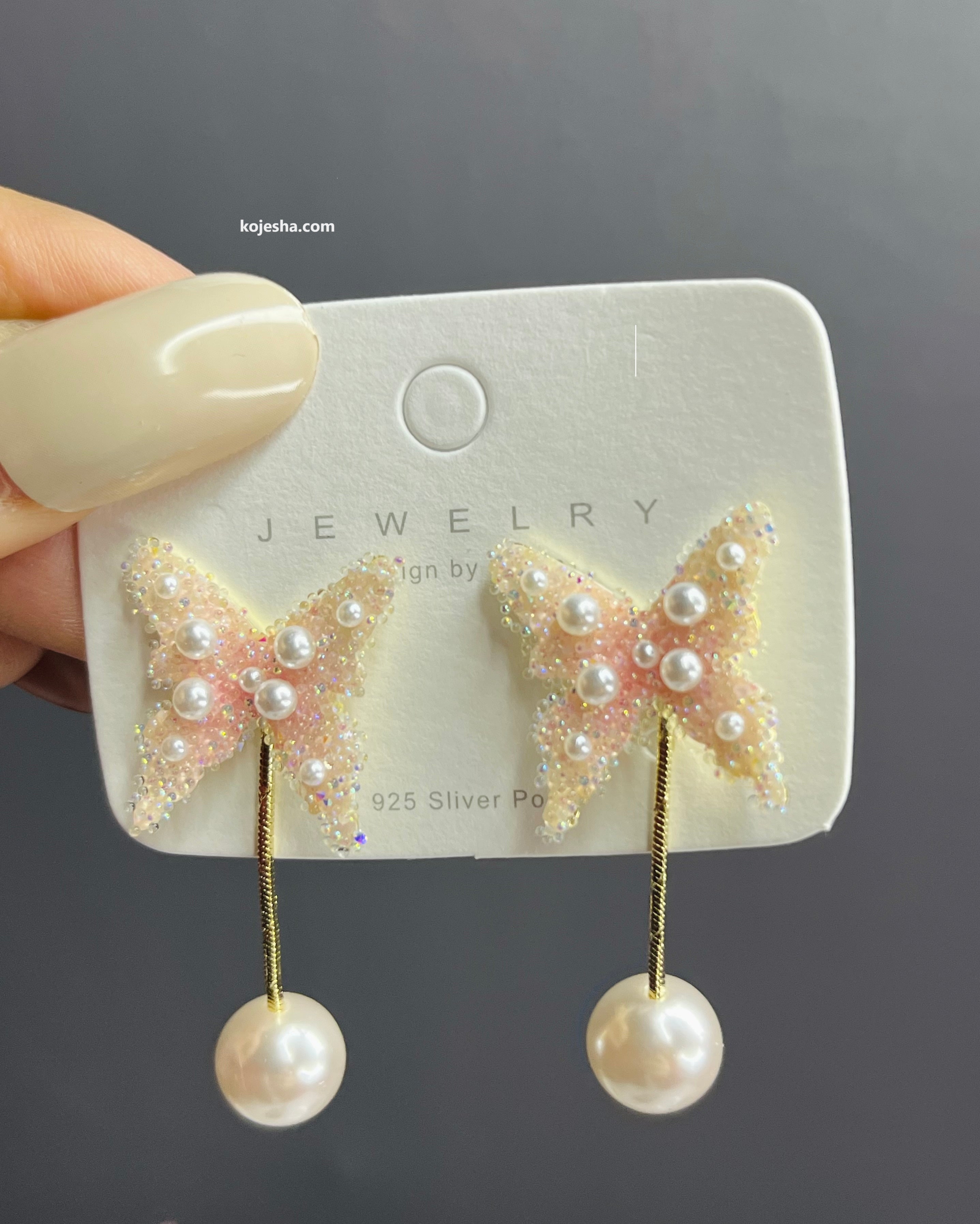 Elegant Pink Enamel Flower Long Dangle Korean Earrings – Neshe Fashion  Jewelry