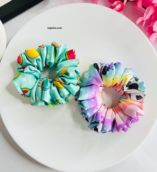 Cute Printed Scrunchies