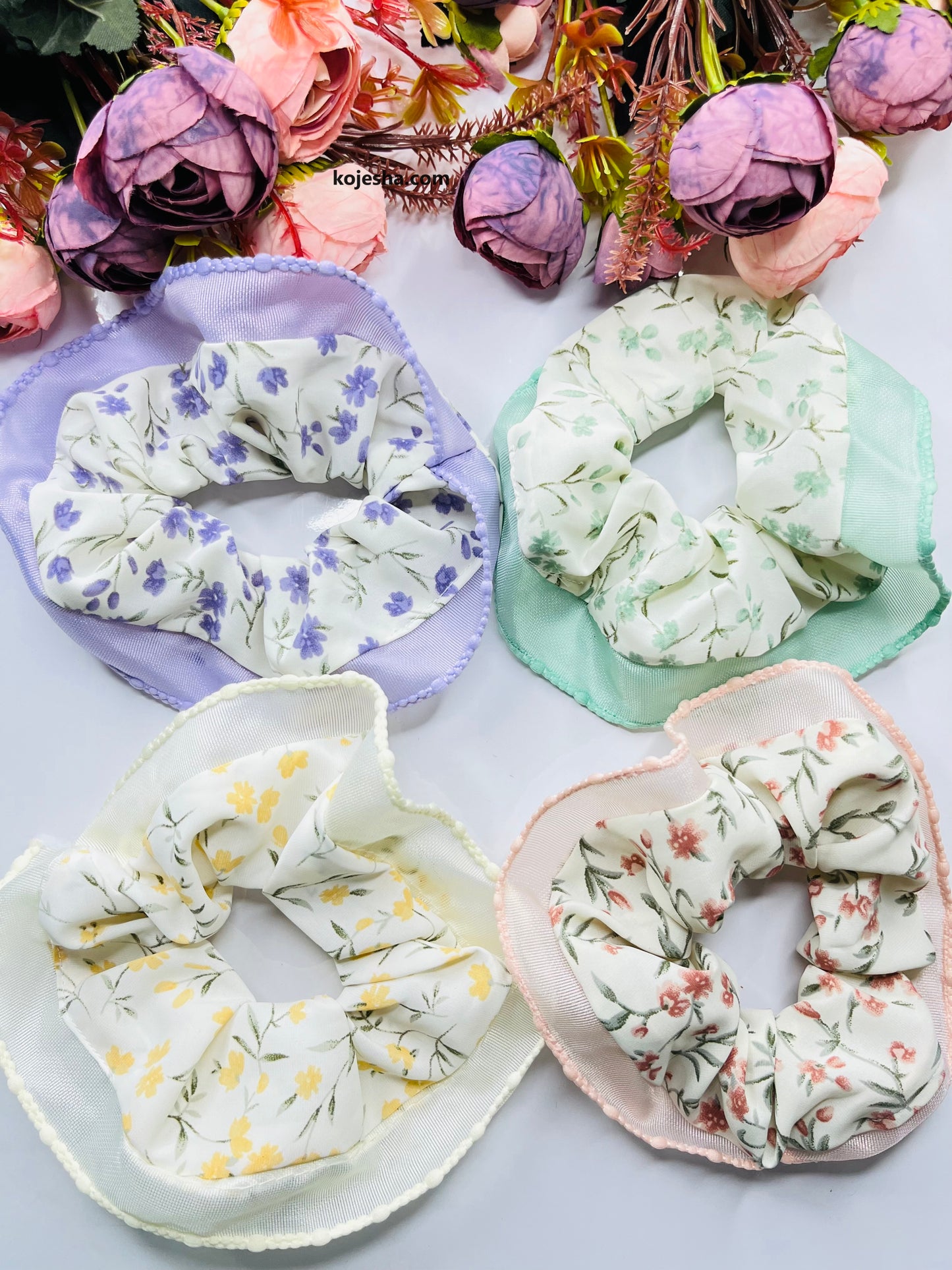 Premium Organza Ruffles Scrunchie