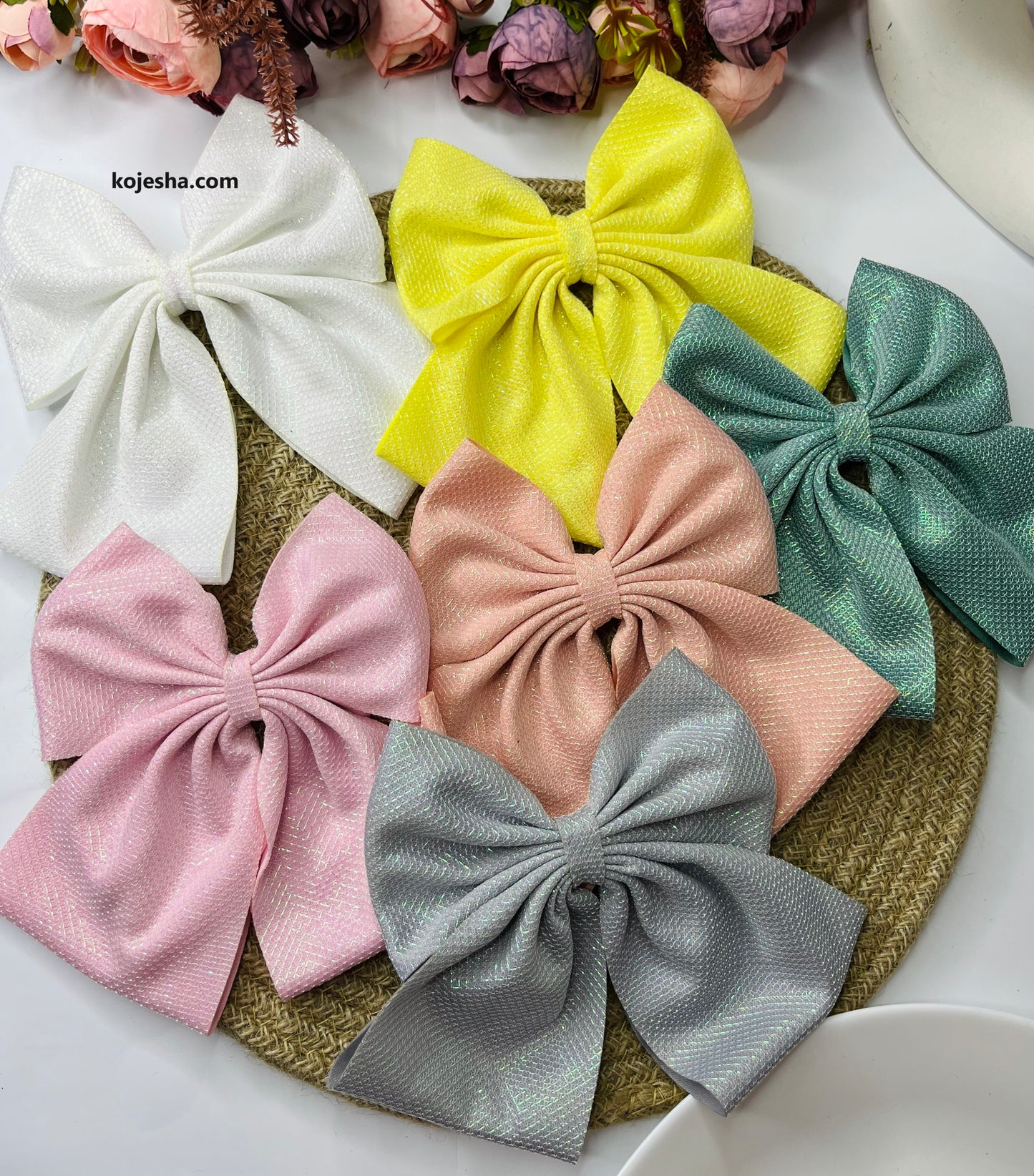 Shimmery Hair Bows