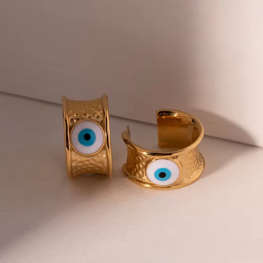 Evil Eye Hoop Earring