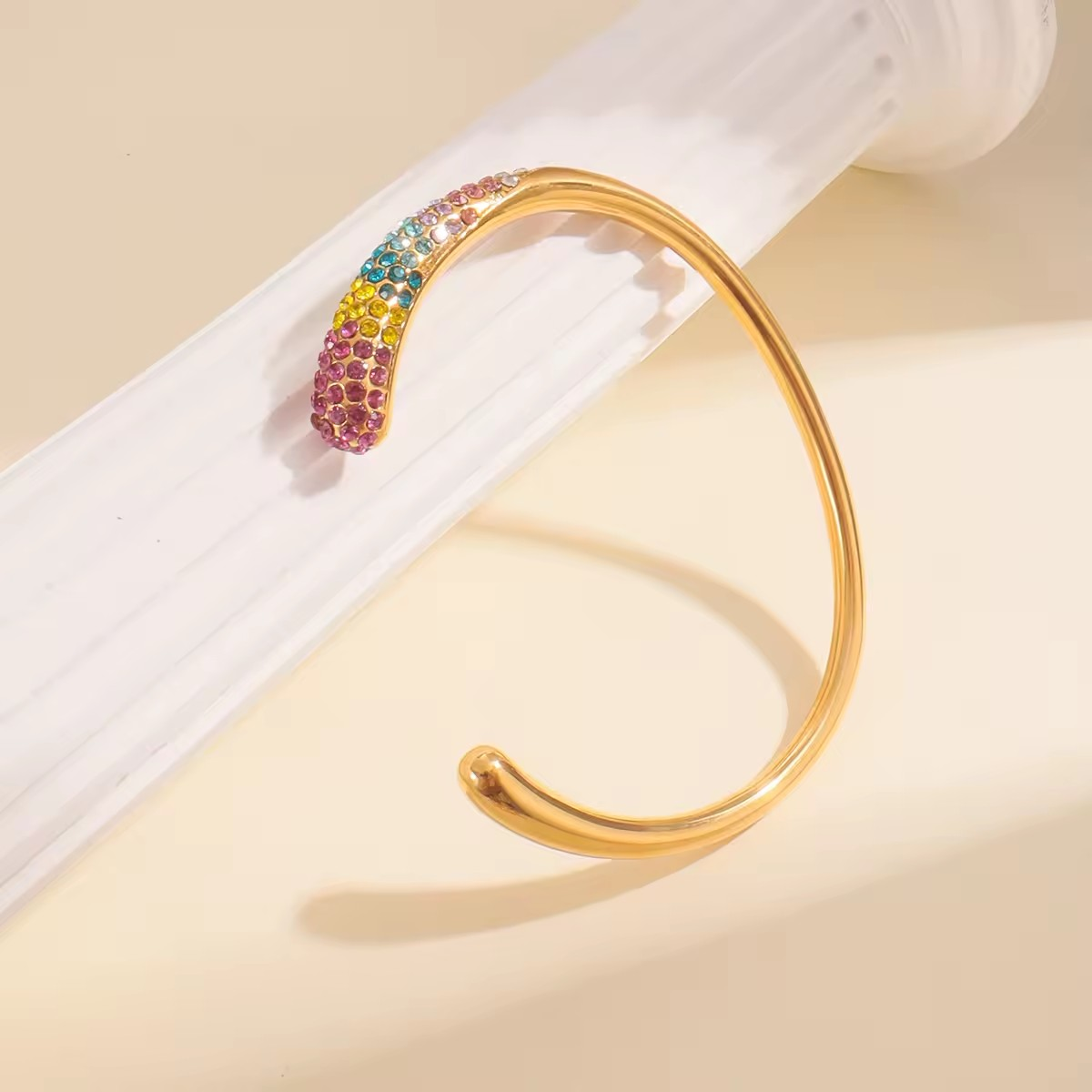 Multicolor Open Cuff Bangle Bracelet